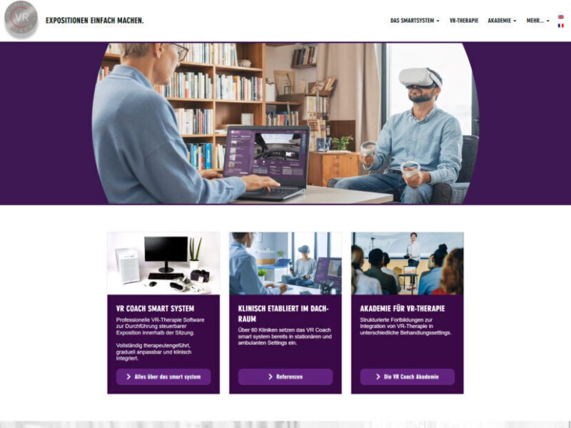 Referenzen - Projekte - Kunden VR-Coach.at Website by weidinger.design