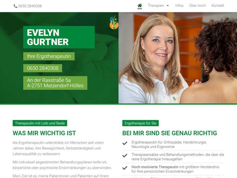 Screenshot Website Ergotherapie4you2 025